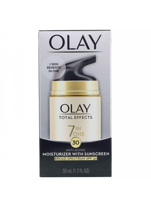 Olay, Total Effects, 7-in-One Anti-Aging Moisturizer with Sunscreen, SPF 30, 1.7 fl oz (50 ml)