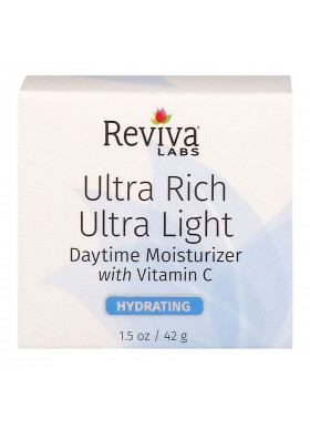 Reviva Labs, Ultra Rich Ultra Light Daytime Moisturizer with Vitamin C, 1.5 oz (42 g)