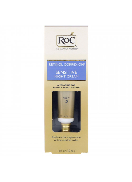 RoC, Retinol Correxion, Sensitive Night Cream, 1.0 fl oz (30 ml)