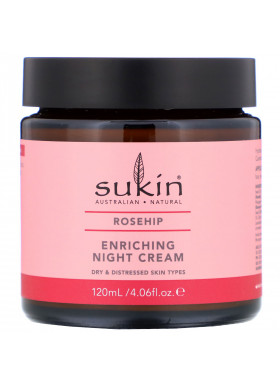 Sukin, Enriching Night Cream, Rosehip, 4.06 fl oz (120 ml)