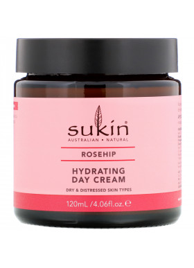 Sukin, Hydrating Day Cream, Rosehip, 4.06 fl oz (120 ml)