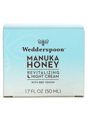 Wedderspoon, Manuka Honey Revitalizing Night Cream with Bee Venom, 1.7 fl oz (50 ml)