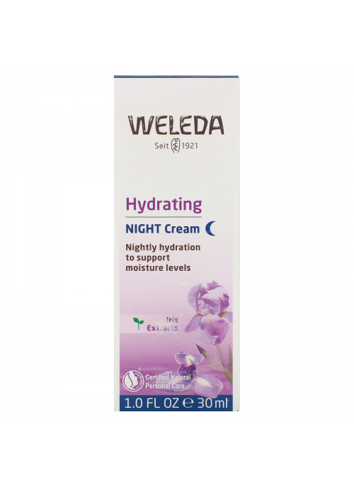 Weleda, Hydrating Night Cream, Iris Extracts, 1.0 fl oz (30 ml)