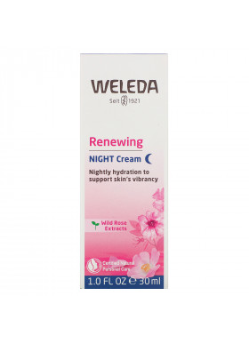 Weleda, Renewing Night Cream, Wild Rose Extracts, 1.0 fl oz (30 ml)