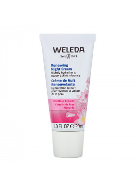 Weleda, Renewing Night Cream, Wild Rose Extracts, 1.0 fl oz (30 ml)