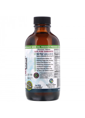 Amazing Herbs, Black Seed, 100% Pure Cold-Pressed Black Cumin Seed Oil, 4 fl oz (120 ml)