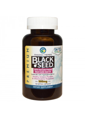 Amazing Herbs, Black Seed, 500 mg, 90 Softgel Capsules