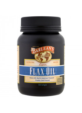 Barlean's, Lignan Flax Oil, 100 Softgels