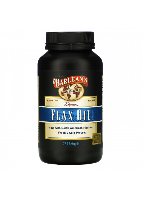 Barlean's, Lignan Flax Oil, 250 Softgels