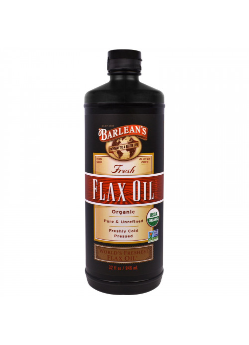 Barlean's, Organic, Fresh Flax Oil, 32 fl oz (946 ml)