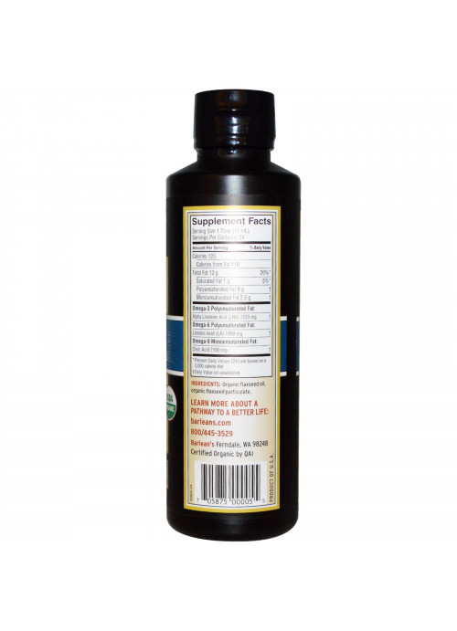Barlean's, Organic Lignan Flax Oil, 12 fl oz (355 ml)