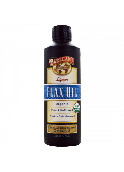 Barlean's, Organic Lignan Flax Oil, 16 fl oz (473 ml)