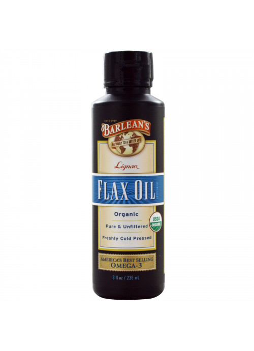 Barlean's, Organic Lignan Flax Oil, 8 fl oz (236 ml)