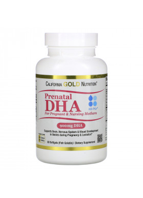 California Gold Nutrition, Prenatal DHA for Pregnant & Nursing Mothers, 900 mg Per Serving, 60 Softgels