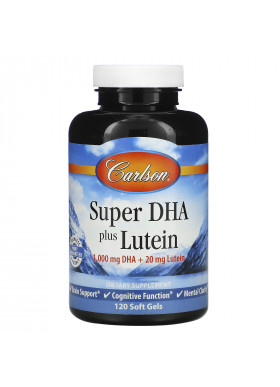 Carlson Labs, Super DHA Plus Lutein, 120 Soft Gels