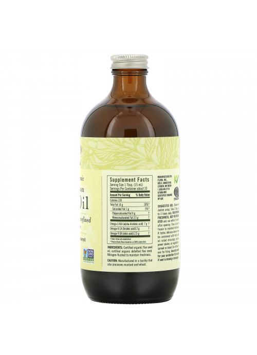 Flora, Certified Organic High Lignan Flax Oil, 17 fl oz (500 ml)