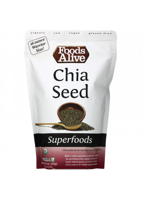Foods Alive, Superfoods, Chia Seed, 16 oz (454 g)