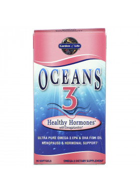 Garden of Life, Oceans 3, Healthy Hormones with OmegaXanthin, 90 Softgels