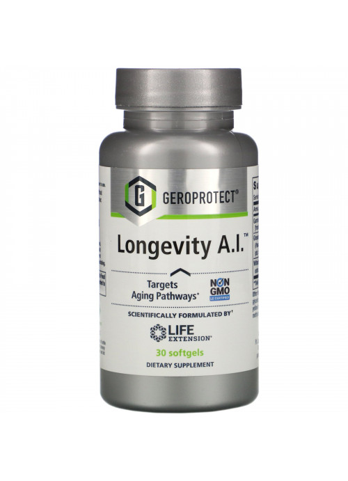 Life Extension, GEROPROTECT Longevity A.I., 30 Softgels