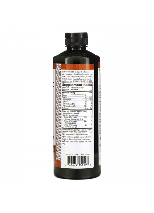 Nature's Way, Organic Flax Oil, Super Lignan, 24 fl oz (720 ml)