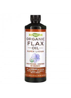 Nature's Way, Organic Flax Oil, Super Lignan, 24 fl oz (720 ml)