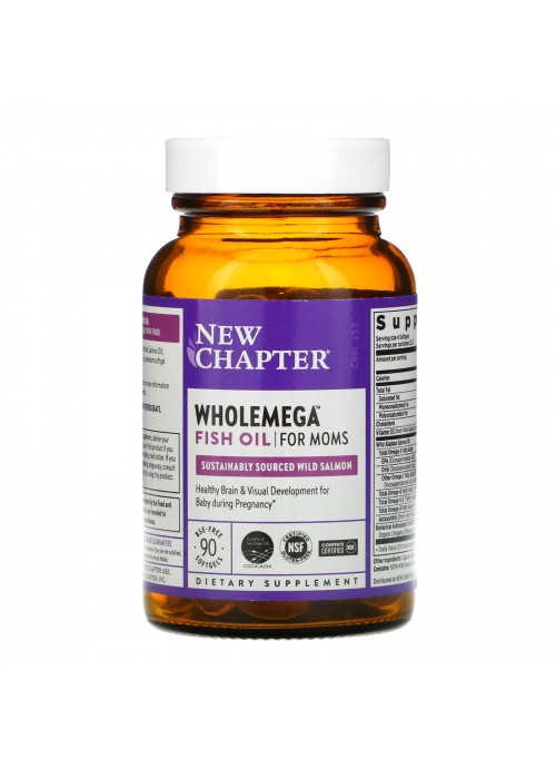 New Chapter, Wholemega Fish Oil for Moms, 90 Softgels