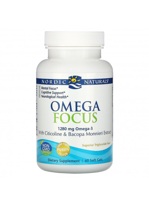 Nordic Naturals, Omega Focus, 1,280 mg, 60 Soft Gels