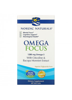 Nordic Naturals, Omega Focus, 1,280 mg, 60 Soft Gels