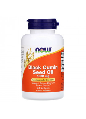 Now Foods, Black Cumin Seed Oil, 1,000 mg, 60 Softgels