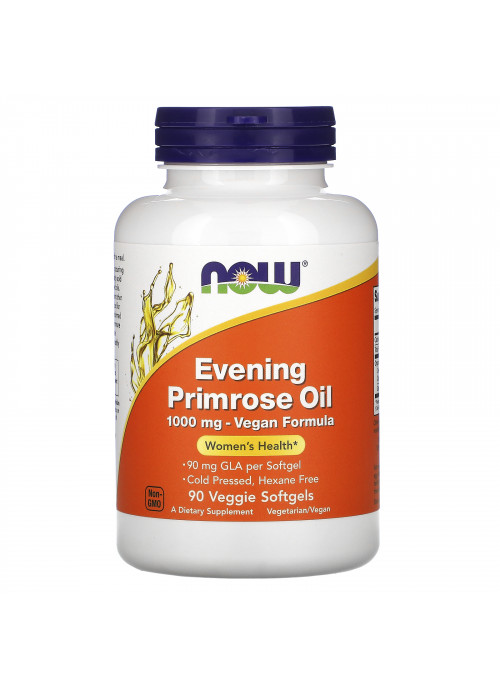 Now Foods, Evening Primrose Oil, 1,000 mg, 90 Veggie Softgels
