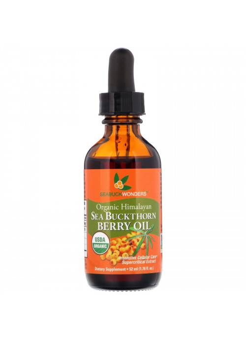 SeaBuckWonders, Organic Himalayan Sea Buckthorn Berry Oil, Intensive Cellular Care, 1.76 oz (52 ml)