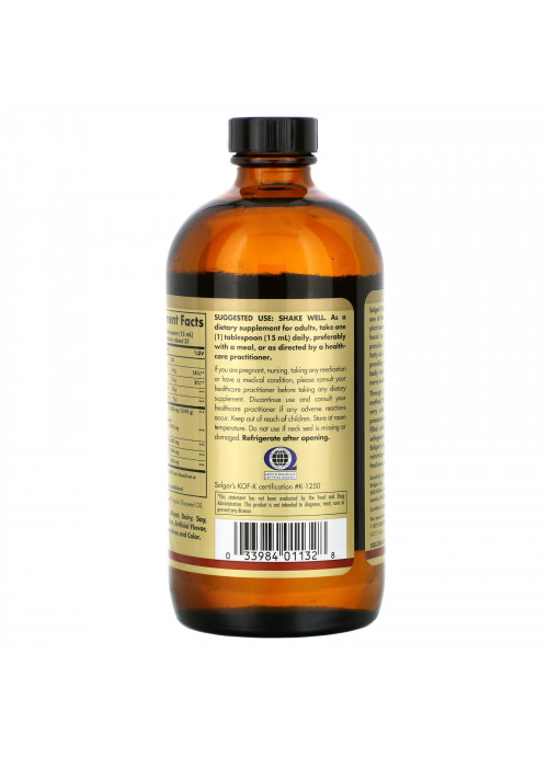 Solgar, Earth Source, Organic Flaxseed Oil, 16 fl oz (473 ml)