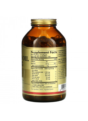 Solgar, Flaxseed Oil, 1,250 mg, 250 Softgels