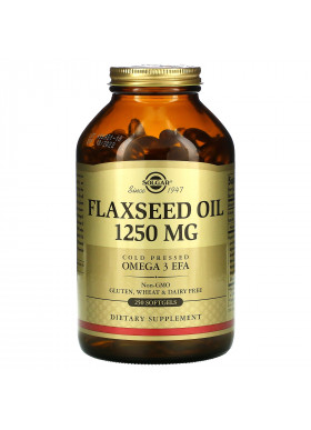 Solgar, Flaxseed Oil, 1,250 mg, 250 Softgels