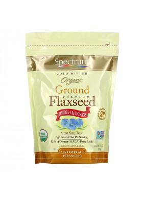 Spectrum Essentials, Organic Ground Premium Flaxseed, 14 oz (396 g)