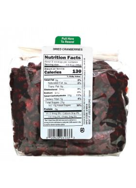 Bergin Fruit and Nut Company, Dried Cranberries, 12 oz (340 g)