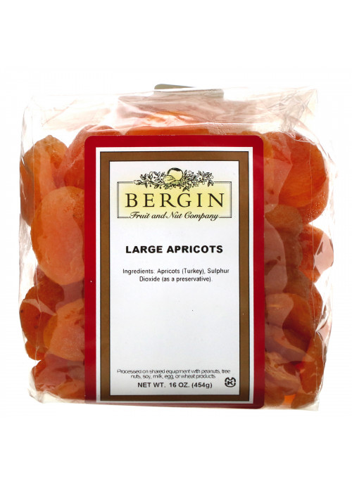 Bergin Fruit and Nut Company, Large Apricots, 16 oz (454 g)