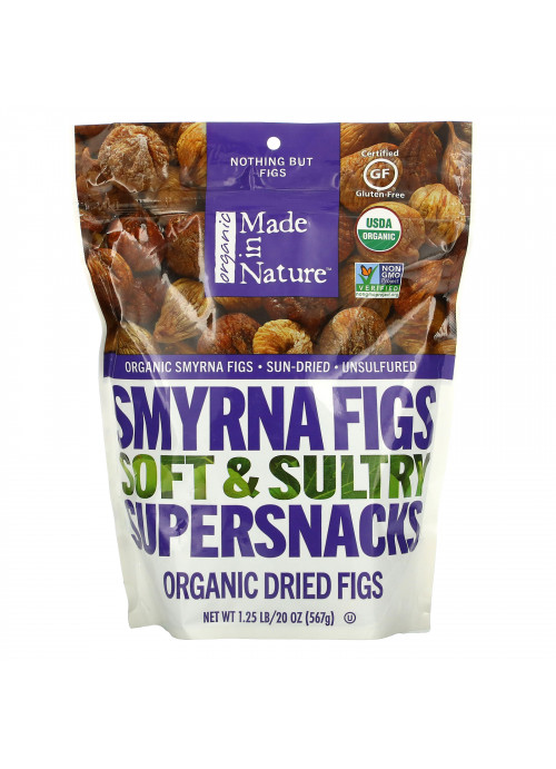 Made in Nature, Organic Dried Smyrna Figs, Soft & Sultry Supersnacks, 20 oz (567 g)