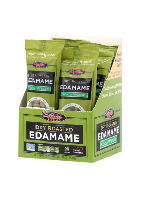 Seapoint Farms, Dry Roasted Edamame, Spicy Wasabi, 12 Packs, 1.58 oz (45 g) Each