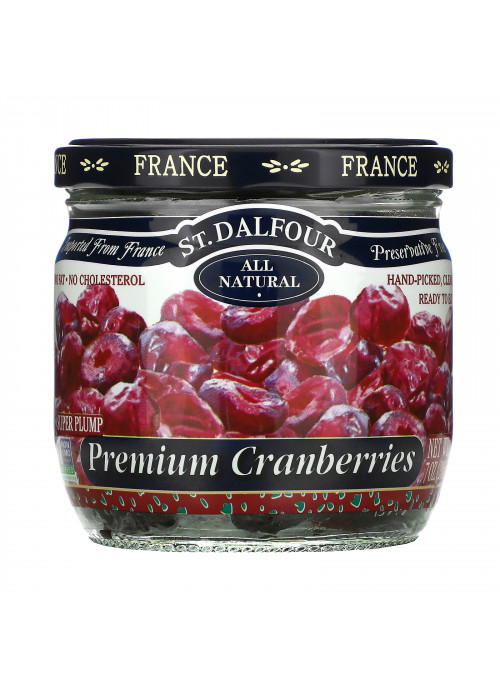 St. Dalfour, Super Plump Premium Cranberries, 7 oz (200 g)