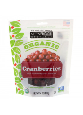 Stoneridge Orchards, Organic Cranberries, 4 oz (113 g)