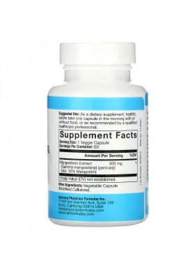 Advance Physician Formulas, Mangosteen, 500 mg, 60 Vegetable Capsules