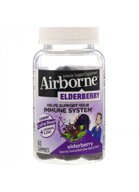 AirBorne, Immune Support Supplement with Elderberry, 60 Gummies