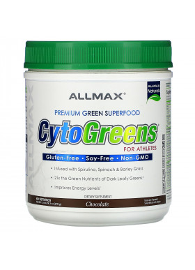 ALLMAX Nutrition, CytoGreens, Premium Green Superfood for Athletes, Chocolate, 1.5 lbs (690 g)