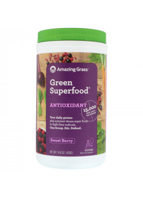 Amazing Grass, Green Superfood, Antioxidant, Sweet Berry, 14.8 oz (420 g)