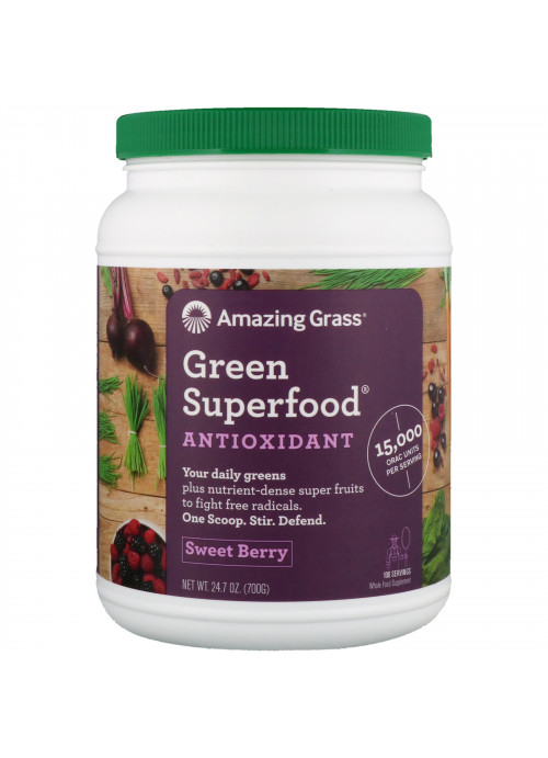 Amazing Grass, Green Superfood, Antioxidant, Sweet Berry, 24.7 oz (700 g)