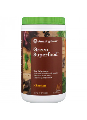 Amazing Grass, Green Superfood, Chocolate, 17 oz (480 g)