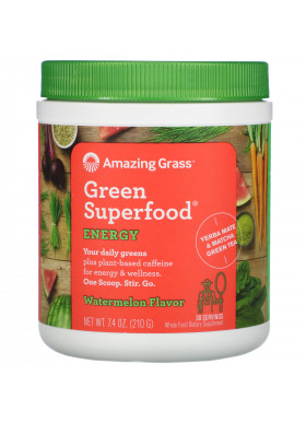 Amazing Grass, Green Superfood, Energy, Watermelon, 7.4 oz (210 g)