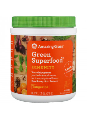 Amazing Grass, Green Superfood, Immunity, Tangerine, 7.4 oz (210 g)