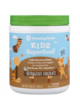 Amazing Grass, Kidz Superfood, Outrageous Chocolate, 6.35 oz (180 g)